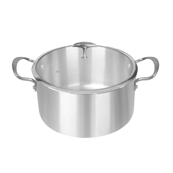 NNEAGS Stainless Steel 32cm Casserole With Lid Induction Cookware