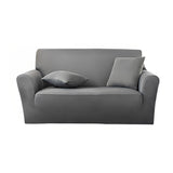 NNEAGS 2-Seater Grey Sofa Cover Couch Protector High Stretch Lounge Slipcover Home Decor