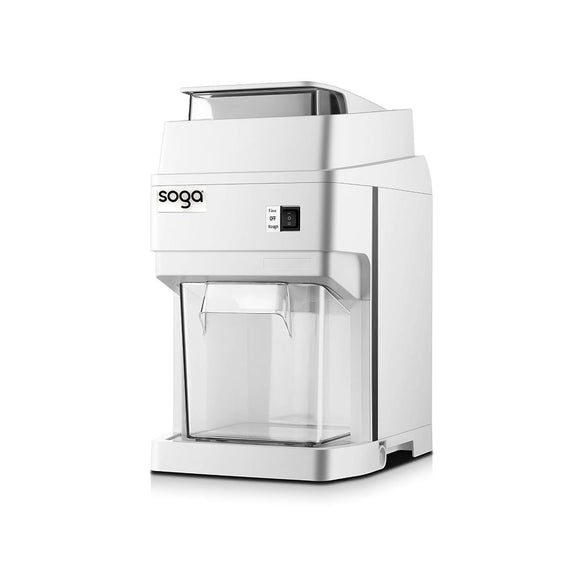 NNEAGS 300 Watts Electric Ice Shaver Crusher Slicer Snow Cone Maker Commercial Tabletop Machine 120kgs/h White