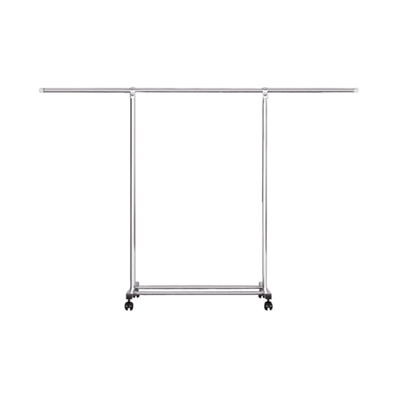 NNEAGS 200cm Stainless Steel Floor-Standing Clothes Rack - Durable and Space-Saving Laundry Organizer