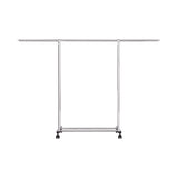 NNEAGS 200cm Stainless Steel Floor-Standing Clothes Rack - Durable and Space-Saving Laundry Organizer