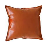 NNEAGS 45cm Light Luxury Urban Simulated Leather Wide Edge Throw Pillow