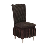 NNEAGS Coffee Chair Cover Seat Protector with Ruffle Skirt Stretch Slipcover Wedding Party Home Decor