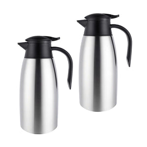 NNEAGS 2X 2.0L Silver Color 3-Layer Stainless Steel Vacuum Durable Thermal Flask