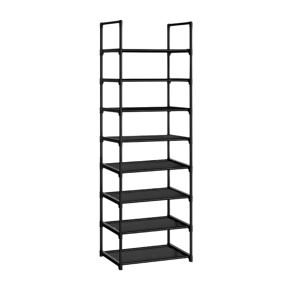 NNEAGS 8 Tier Shoe Storage Shelf Space-Saving Caddy Rack Organiser with Handle