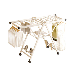NNEAGS 160cm Portable Wing Shape Clothes Drying Rack Foldable Space-Saving Laundry Holder