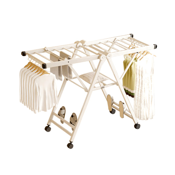 NNEAGS 160cm Portable Wing Shape Clothes Drying Rack Foldable Space-Saving Laundry Holder