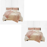 NNEAGS 2X 200cm Light Pink Fur Fuzzy Super Soft and Cozy Fluffy Throw Blanket