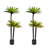 NNEAGS 2X 150cm Yucca Tree Giant Palm Lily Living Room Artificial Plant Home Accent Decor