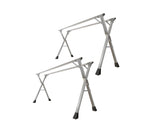 NNEAGS 2X 2.4m Portable Standing Clothes Drying Rack Foldable Space-Saving Laundry Holder Indoor Outdoor