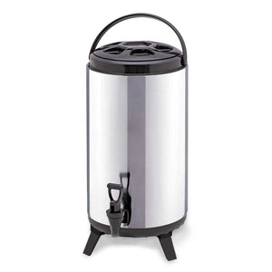 NNEAGS 18L Portable Insulated Cold/Heat Coffee Tea Beer Barrel Brew Pot With Dispenser