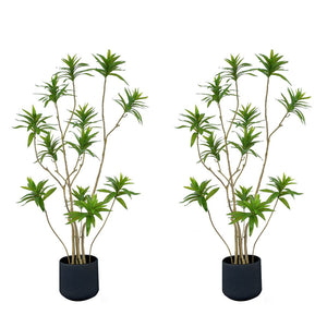 NNEAGS 2X 150cm Lily Bamboo Plant Tree Living Room Artificial Plant Home Accent Decoration
