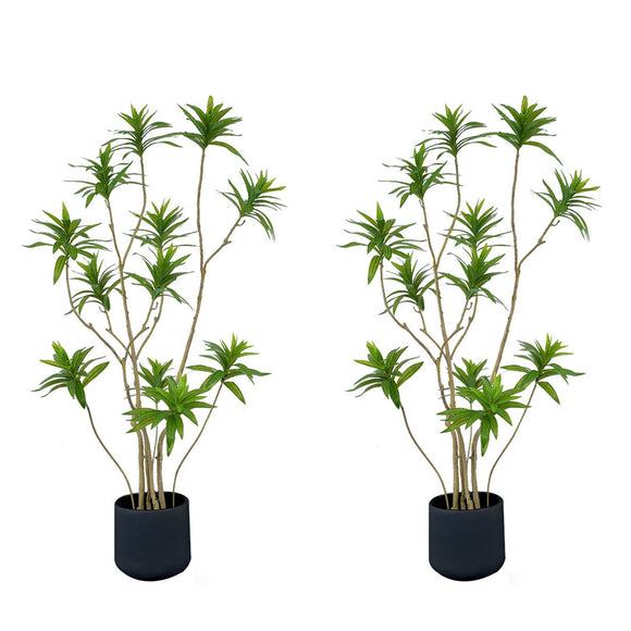 NNEAGS 2X 150cm Lily Bamboo Plant Tree Living Room Artificial Plant Home Accent Decoration