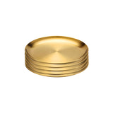 NNEAGS 14cm Premium Gold Grilling Plate - Durable, Heat-Resistant, Perfect for BBQs and Outdoor Cooking Kitchen Essential