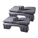 NNEAGS 2X Inflatable Car Mattress Portable Travel Camping Air Bed Rest Sleeping Bed Grey