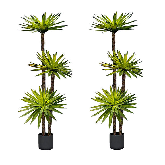 NNEAGS 2X 180cm Yucca Tree Giant Palm Lily Living Room Artificial Plant Home Accent Decor