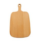 NNEAGS 26cm Brown Rectangle Wooden Serving Tray Chopping Board Paddle with Handle Home Decor