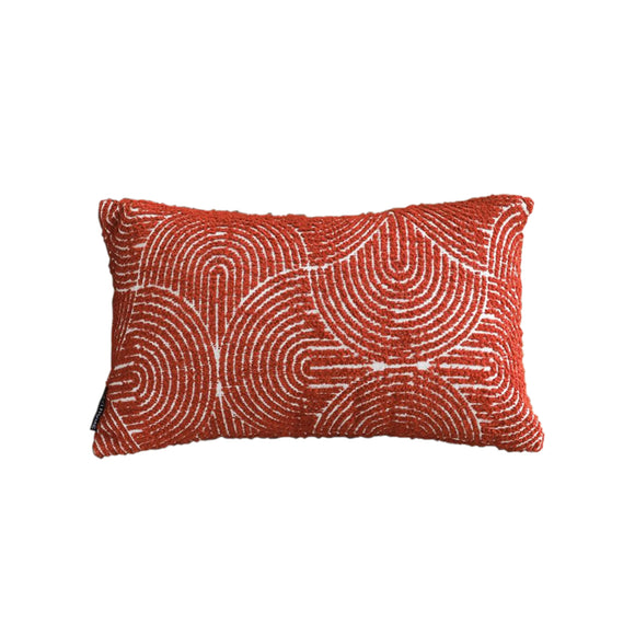 NNEAGS 30cm Cinnabar Pillow Perfect Burnt Indoor/Outdoor Corded Throw Orange Set Lumbar Throw Pillow