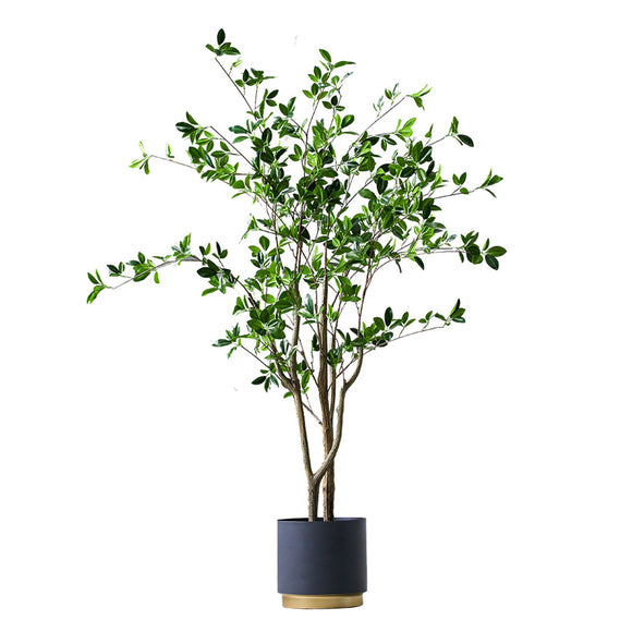 NNEAGS 120cm Green Artificial Indoor Watercress Tree Fake Plant Simulation Decorative