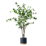 NNEAGS 120cm Green Artificial Indoor Watercress Tree Fake Plant Simulation Decorative