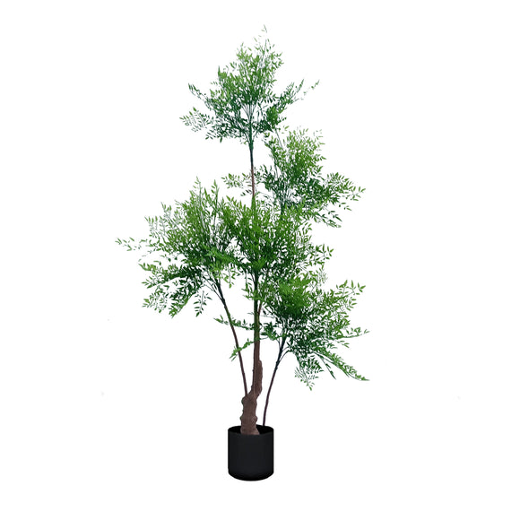 NNEAGS 180cm Nandina Heavenly Bamboo Tree Artificial Plant Home Accent Decor