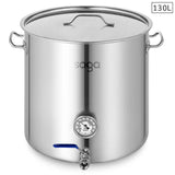 NNEAGS Stainless Steel Brewery Pot 130L With Beer Valve 55*55cm