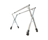 NNEAGS 2.4m Portable Standing Clothes Drying Rack Foldable Space-Saving Laundry Holder with Wheels