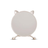 NNEAGS 30cm White Smart Makeup Bedroom Table Mirror Cat Ear Style No LED Light
