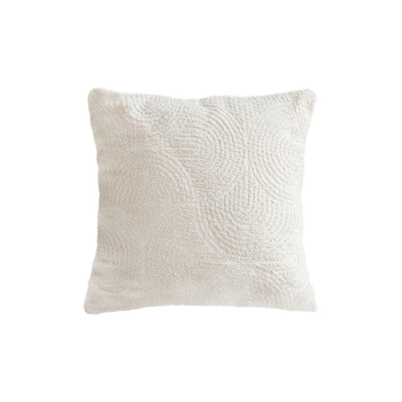 NNEAGS 50cm Beige Internet Celebrity 3D Arched Raised Pattern Throw Pillow