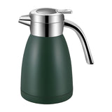 NNEAGS 1.2L Stainless Steel Kettle Insulated Vacuum Flask Water Coffee Jug Thermal Green