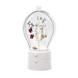 NNEAGS White 360 Degree Rotating LED Light 2 Layered Jewelry Storage Box Waterproof Dustproof Accessories Organiser