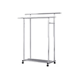 NNEAGS 120cm Stainless Steel Floor-Standing Clothes Rack - Durable and Space-Saving Laundry Organizer