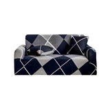 NNEAGS 2-Seater Checkered Sofa Cover Couch Protector High Stretch Lounge Slipcover Home Decor