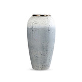 NNEAGS 35x17cm White and Grey Large Ceramic Flower Vase Elegant Living Room Home Decor