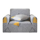 NNEAGS 1-Seater Geometric Print Sofa Cover Couch Protector High Stretch Lounge Slipcover Home Decor