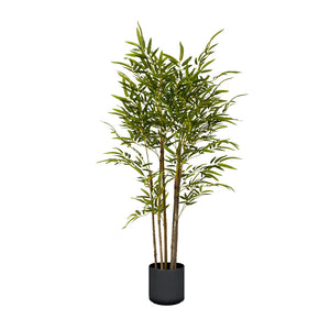 NNEAGS 150cm Lucky Bamboo Tree Bambusa Vulgaris Artificial Plant w/ 7 Branches Home Accent Decor
