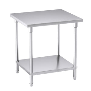 NNEAGS 80*70*85cm Commercial Catering Kitchen Stainless Steel Prep Work Bench