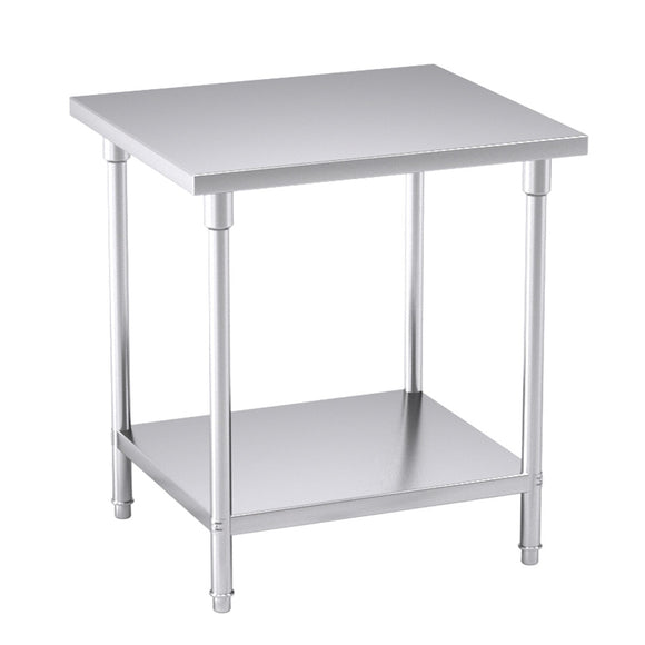 NNEAGS 80*70*85cm Commercial Catering Kitchen Stainless Steel Prep Work Bench