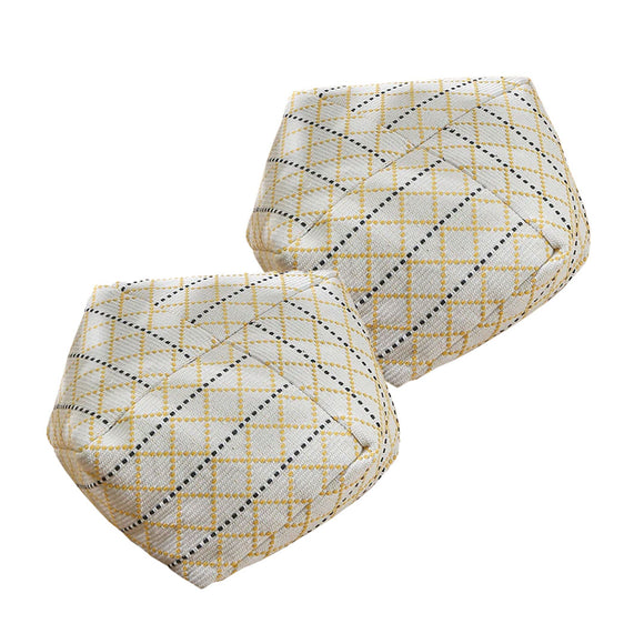 NNEAGS 2X 53cm Polyester-Cotton Blend Pillow EPP Particle Insert for Comfort and Support Home Decor