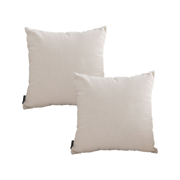 NNEAGS 2X 45cm Square Soft Polyester Luxury Count Modern Fashion Throw Pillow