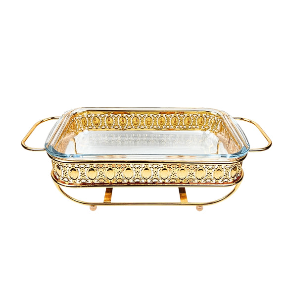 NNEAGS 2L Lace Dining Stove Cooking Appliance with Gold Color Kitchen Essential