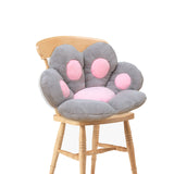 NNEAGS Grey Paw Shape Cushion Warm Lazy Sofa Decorative Pillow Backseat Plush Mat Home Decor