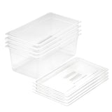 NNEAGS 200mm Clear Gastronorm GN Pan 1/1 Food Tray Storage Bundle of 4 with Lid