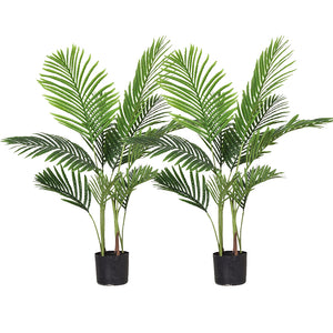 NNEAGS 2X 145cm Green Artificial Indoor Swallowtail Sunflower Tree Fake Plant Simulation Decorative