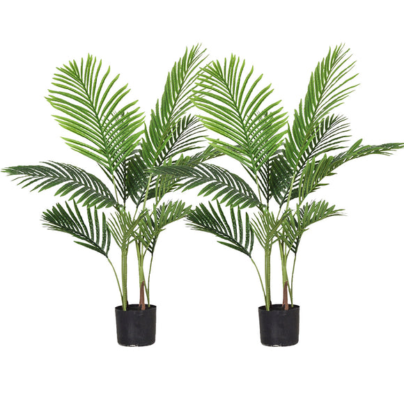 NNEAGS 2X 145cm Green Artificial Indoor Swallowtail Sunflower Tree Fake Plant Simulation Decorative