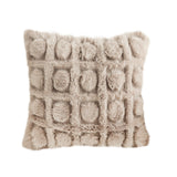 NNEAGS 45cm Wabi-sabi Herringbone Plush Square Throw  Pillow