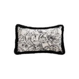 NNEAGS 35cm Elegant Decorative Luxury Victorian Rose French Embroidery Throw Pillow