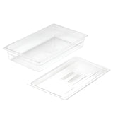 NNEAGS 100mm Clear Gastronorm GN Pan 1/1 Food Tray Storage with Lid