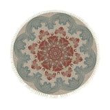 NNEAGS 90cm Mandala Round Rug Boho Design Hippie Area Rug Anti-slip Doormat, Home Decor