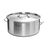 NNEAGS Stock Pot 17L Top Grade Thick Stainless Steel Stockpot 18/10